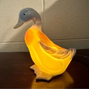 Vintage Andre Richard Porcelain Duck Desk Night Light Made In Japan
